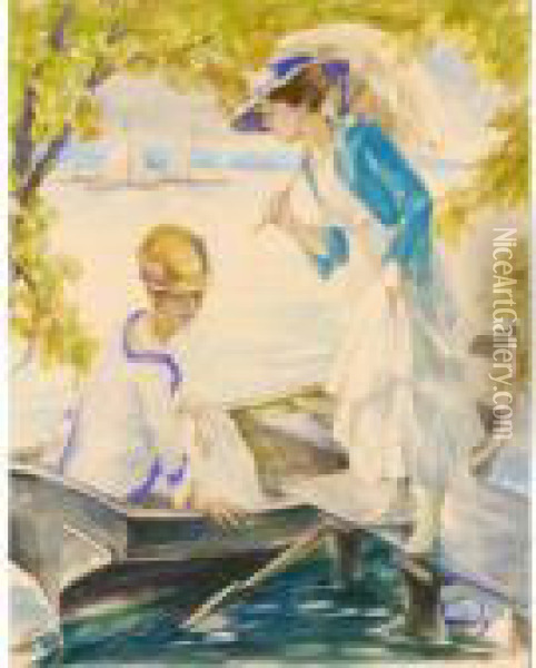 An Afternoon On The Stanberger See Oil Painting - Edward Alfred Cucuel
