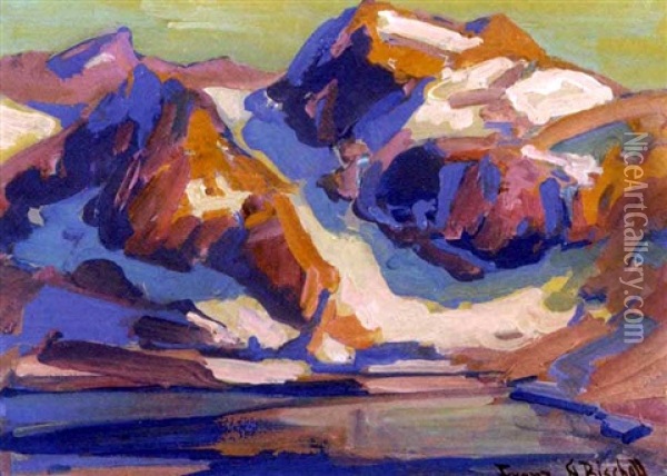 Sierra Mountains Oil Painting - Franz Arthur Bischoff