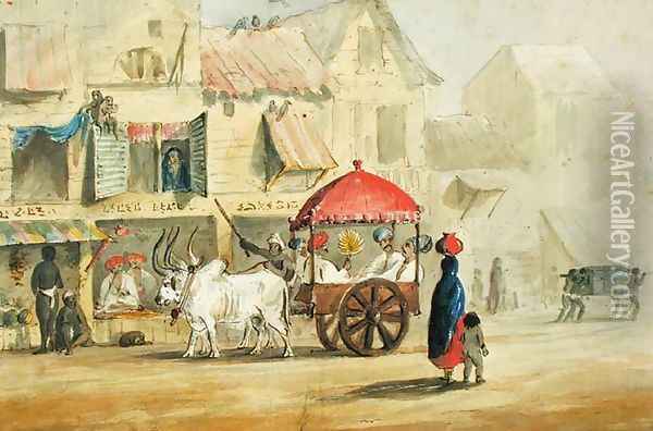 Bombay, 1844 Oil Painting - Lieutenant George Edward Alexander Tobin