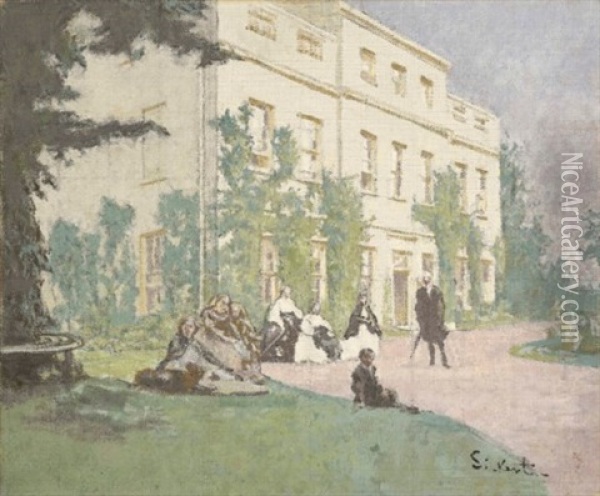 The Rectory Oil Painting - Walter Sickert
