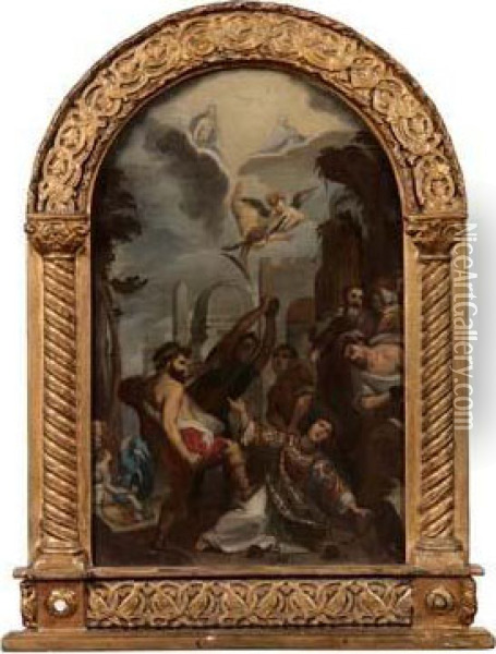 Il Martirio Di Santo Stefano Oil Painting - Pietro Benvenuti