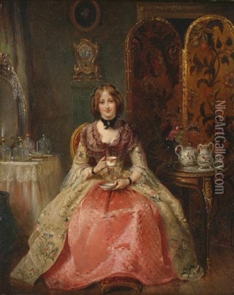 Portrait Of Lady Dorothy Nevill Oil Painting - Henry Richard Graves