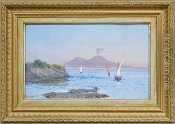 View Of Naples Oil Painting - Francesco Coppola Castaldo