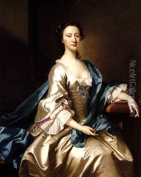 Portrait of a Lady Oil Painting - Thomas Hudson