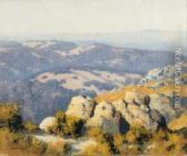 Mountainous Landscape Oil Painting - Maurice Braun