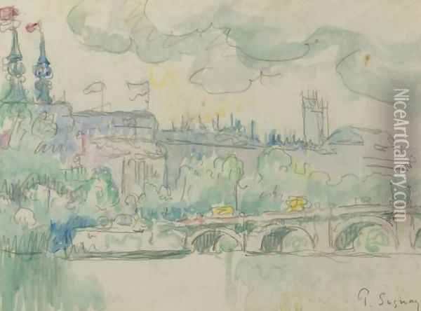 Paris, le Pont Neuf Oil Painting - Paul Signac