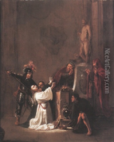 The Sacrifice Of Polyxena Oil Painting - Willem De Poorter