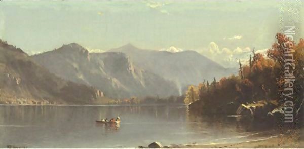 Outing On The Lake Oil Painting - Alfred Thompson Bricher
