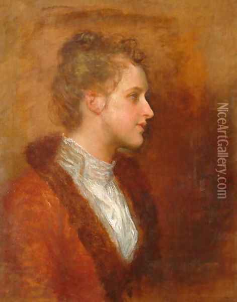 Lila Prinsep, 1890 Oil Painting - George Frederick Watts