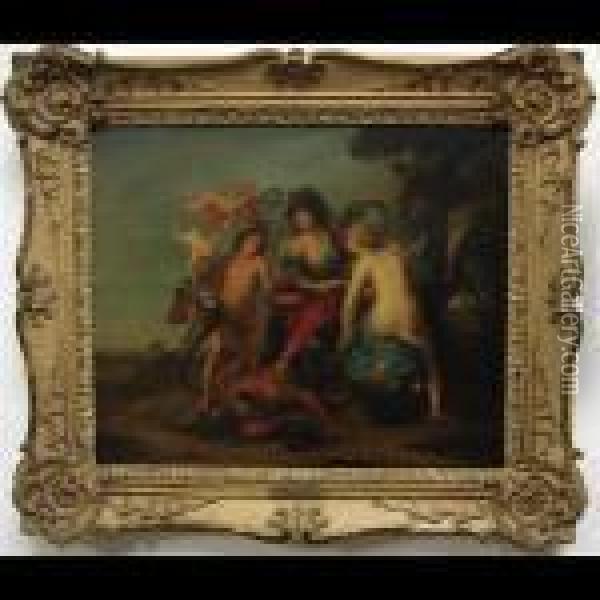 Apollo And Marsayas Oil Painting - Antoine Coypel