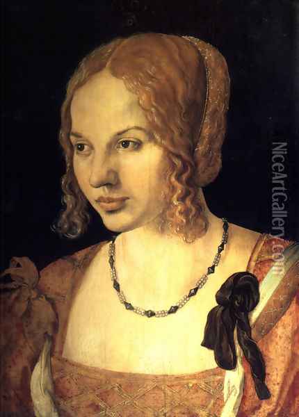 Portrait Of A Young Venetian Woman Oil Painting - Albrecht Durer