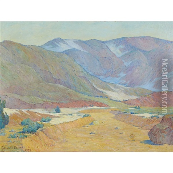Desert Landscape Oil Painting - Edwin Dawes