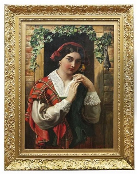 An Adherent Of The Stuart Oil Painting - Daniel Maclise