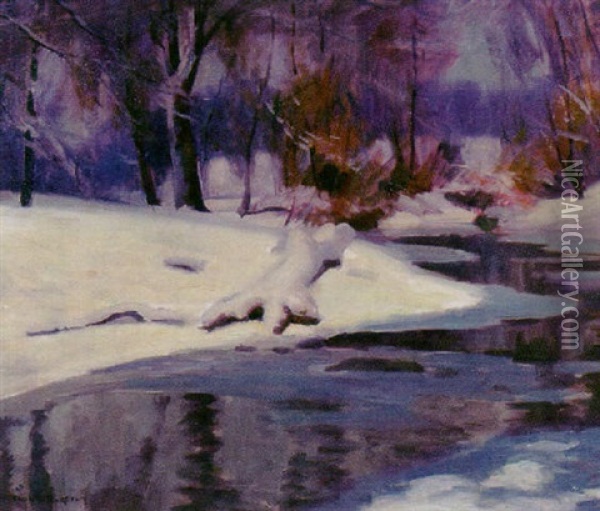 Winter Landscape Oil Painting - Paul Turner Sargent