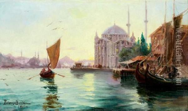 Vue De Constantinople Oil Painting - Francois Leon Prieur-Bardin