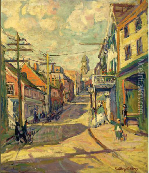 Glouster Street Oil Painting - Kathryn Cherry