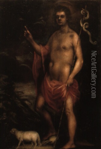 St. John The Baptist In The Wilderness Oil Painting - Francesco Maffei