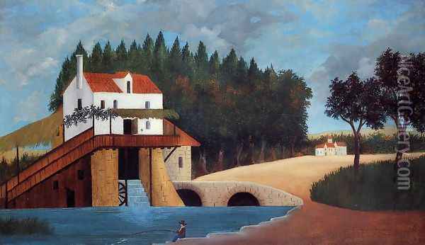 The Mill Oil Painting - Henri Julien Rousseau