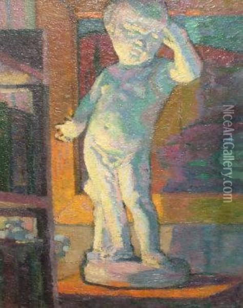 Pluto Statuette Oil Painting - Dorothy A. Cadman
