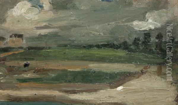 White Beach, Concarneau Oil Painting - Robert Henri