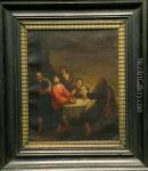 Supper At Emmaus Oil Painting - Rembrandt Van Rijn