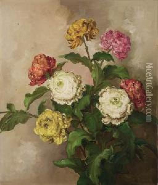 Floral Still Life Oil Painting - Emilie Von Trautmann