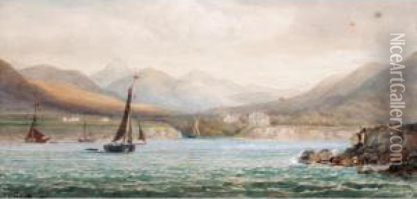 Sailing Off The West Coast Of Ireland Oil Painting - John Christian Schetky