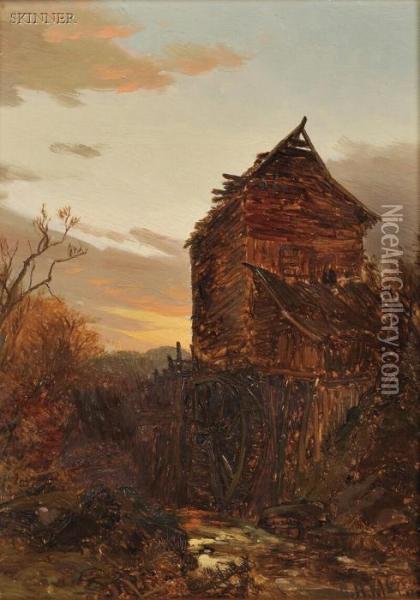 Old Mill, Berkshire County Oil Painting - George Herbert McCord