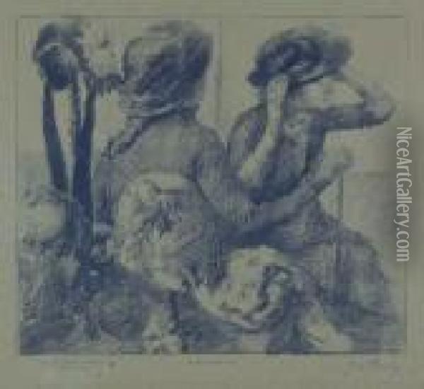 Chez La Modiste Oil Painting - Edgar Degas