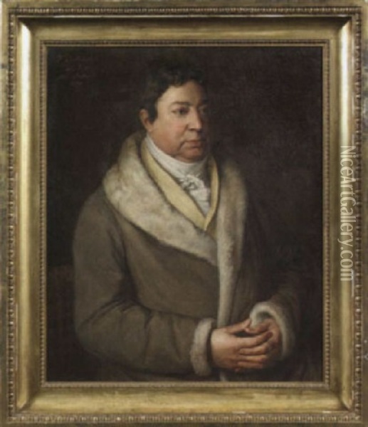 Portrait Des Hofrats Friedrich Christoph Mayer Oil Painting - Johann Friedrich Dietrich