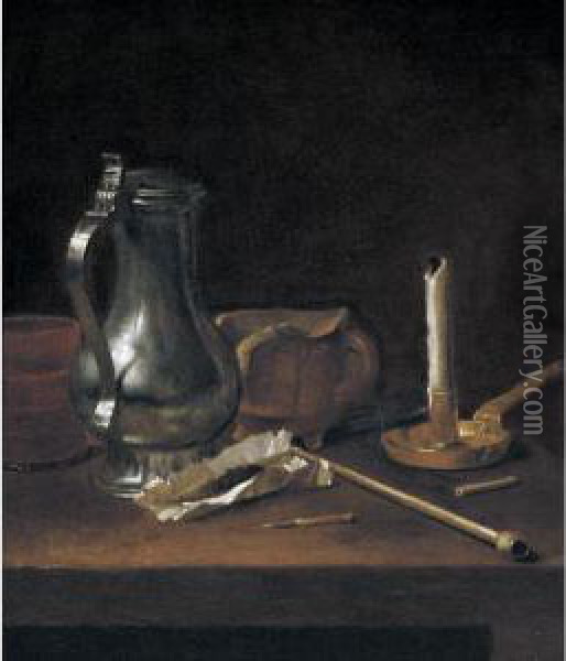Toebackje Still Life Oil Painting - Theodoor Smits