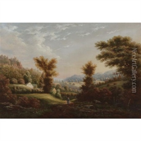 Early Autumn Landscape Oil Painting - Gunther Hartwick