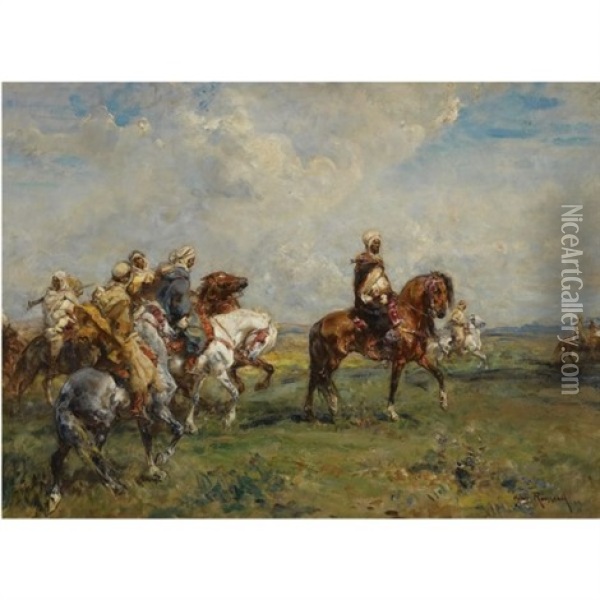 Cavaliers Arabes Oil Painting - Henri Emilien Rousseau