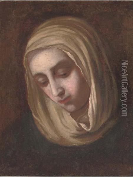 The Madonna Oil Painting - Tiziano Vecellio (Titian)