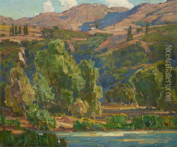 Creeping Shadows Oil Painting - William Wendt