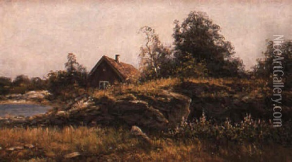 Rimfrost Oil Painting - Johan Severin Nilsson