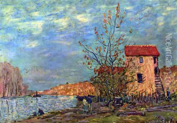 The Loing bei Moret Oil Painting - Alfred Sisley