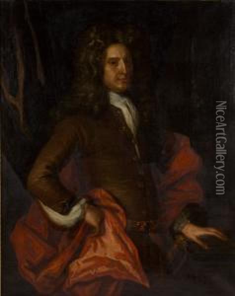 Portrait Of A Gentleman Oil Painting - Sir John Baptist de Medina