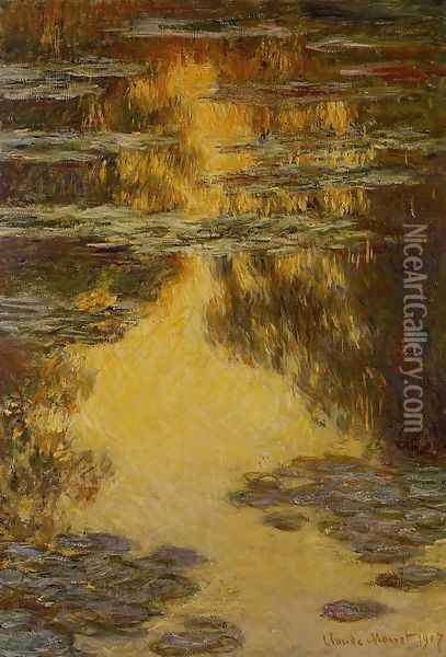 Water-Lilies 13 Oil Painting - Claude Oscar Monet