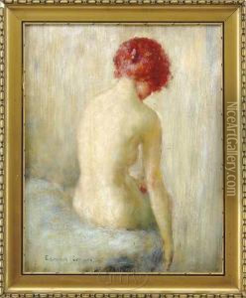 Nude Study Oil Painting - Edmund William Greacen