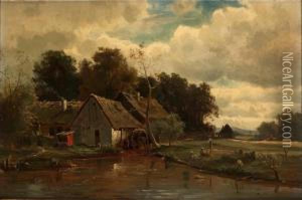 Kvarnhus Oil Painting - Gustaf Rydberg