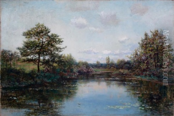 Country Calm Oil Painting - Robert Ward Van Boskerck