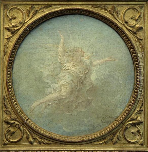 Etude D'ange Oil Painting - Simon Julien De Parme