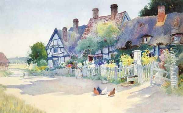 The Village Pump Oil Painting - Arthur Claude Strachan