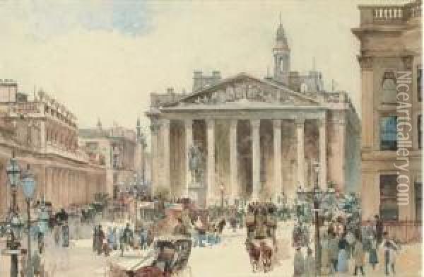 The Royal Exchange Oil Painting - Charles James Lauder