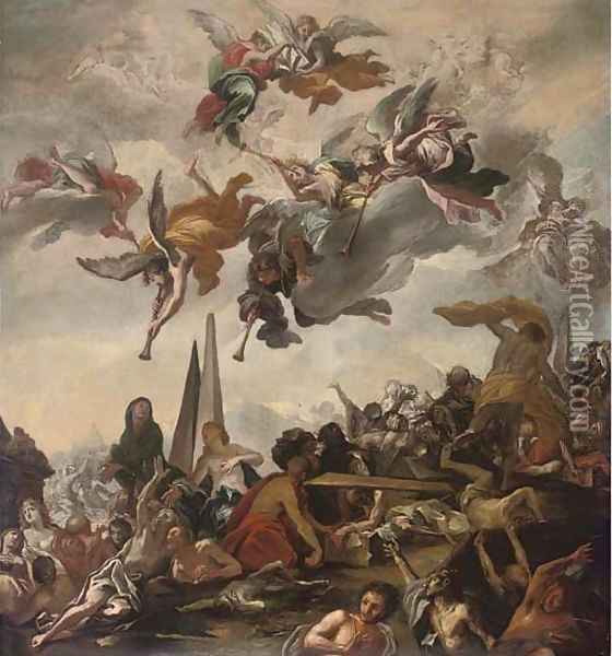 The Resurrection of the dead Oil Painting - Claudio Francesco Beaumont