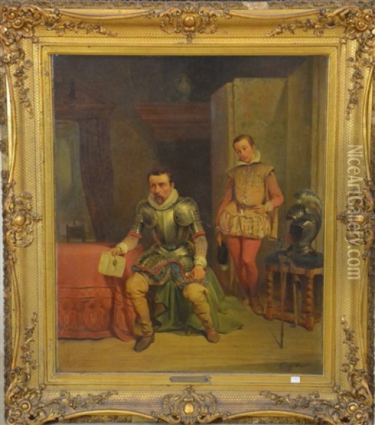 Scene Historique Oil Painting - Gustave (Egidius Karel G.) Wappers