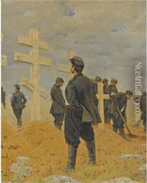 The Fallen Heroes Oil Painting - Vasily Vasilievich Vereschagin