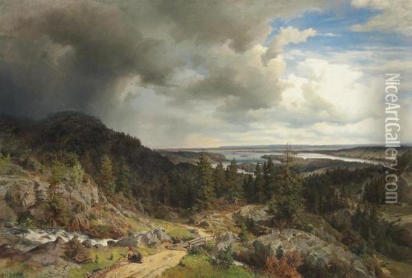 Breaking Clouds Oil Painting - Morten Muller