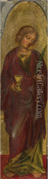Saint John The Evangelist Oil Painting - Francesco Di Gentile Da Fabriano